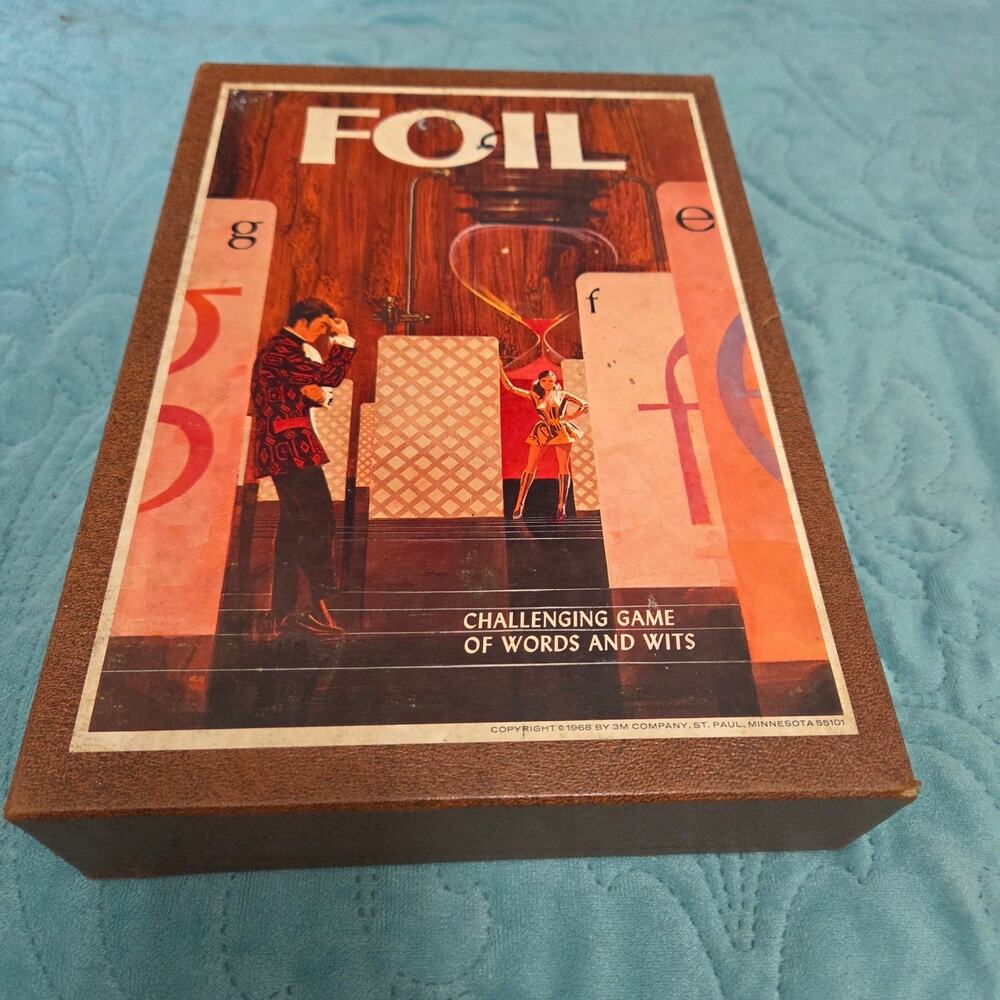 1968 3M Game FOIL Bookshelf Board Game Complete